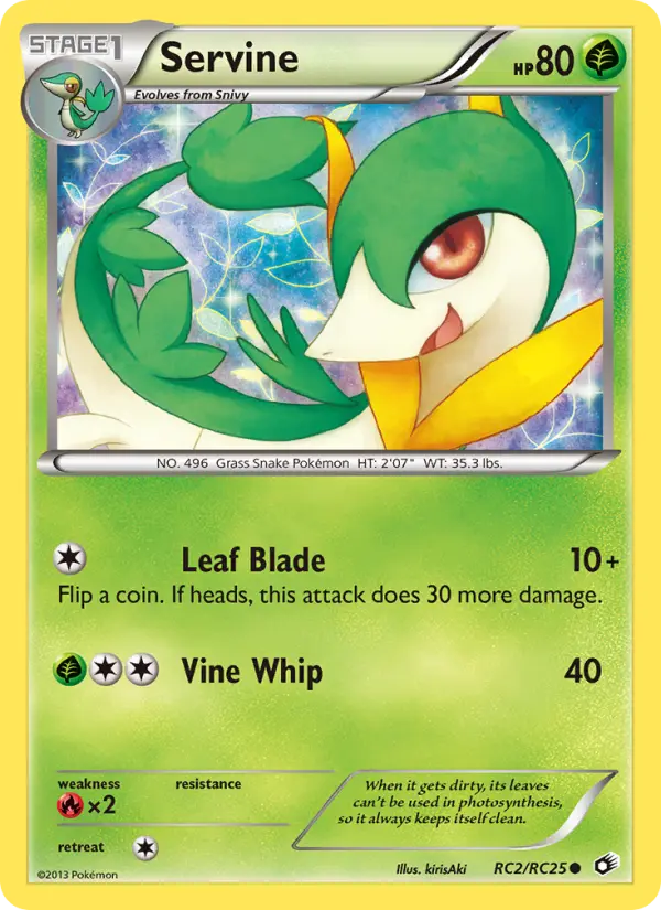 Servine, Pokémon card