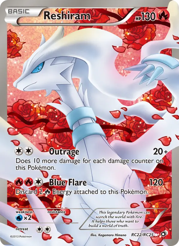 Reshiram, Pokémon card