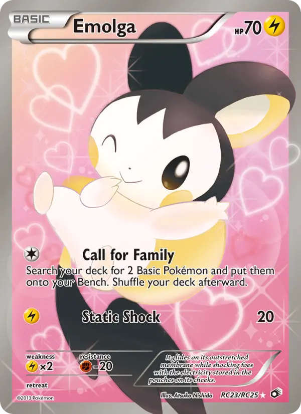 Emolga, Pokémon card