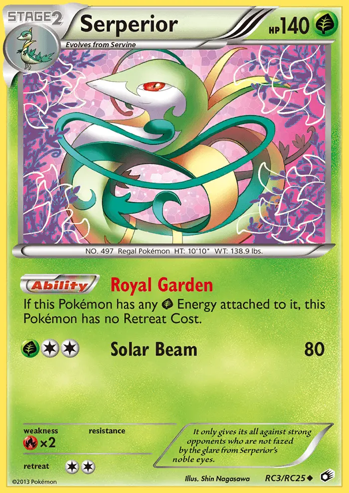 Serperior, Pokémon card