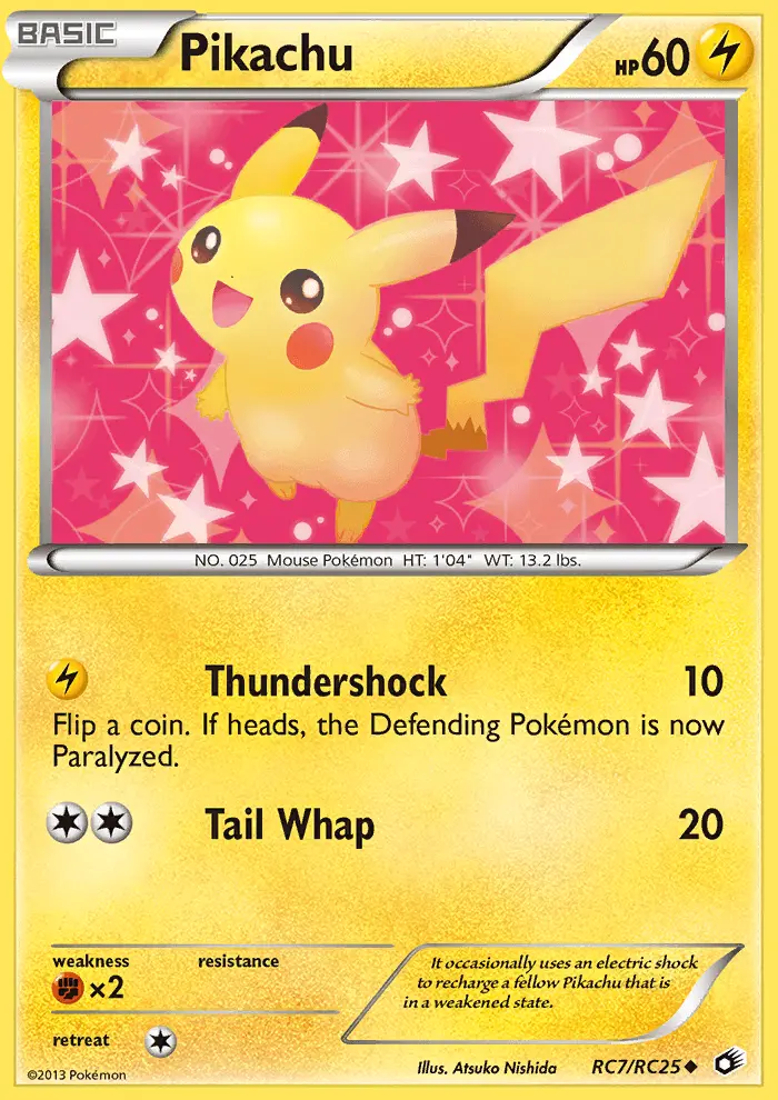 Pikachu, Pokémon card