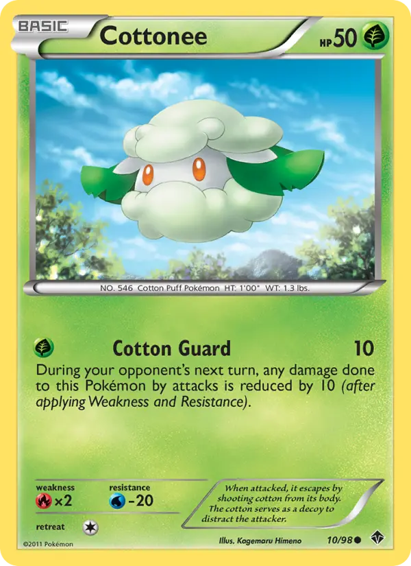 Cottonee, Pokémon card