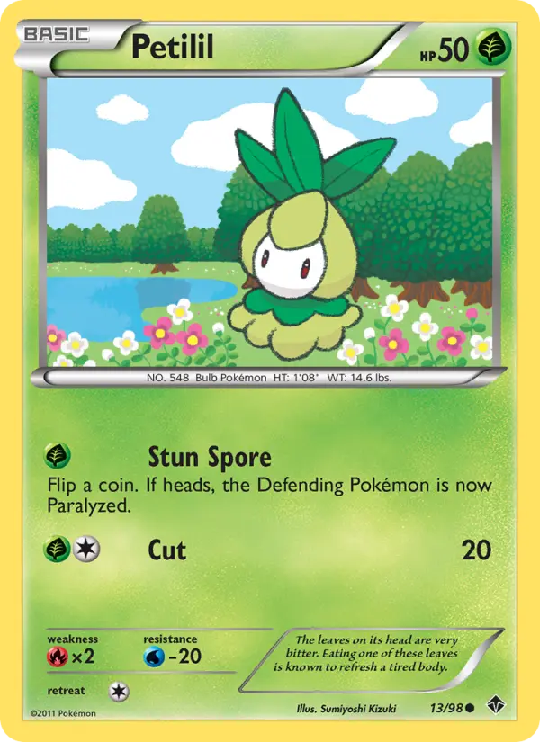 Petilil, Pokémon card