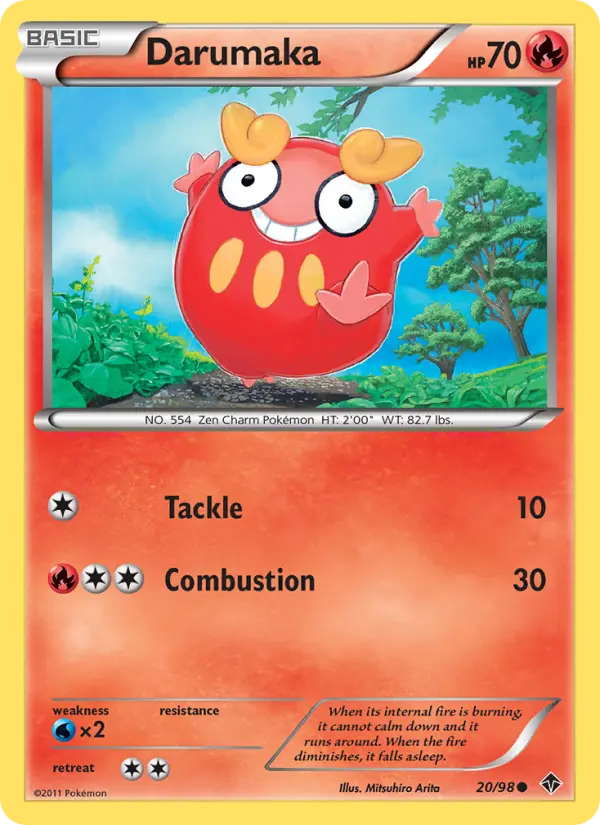 Darumaka, Pokémon card