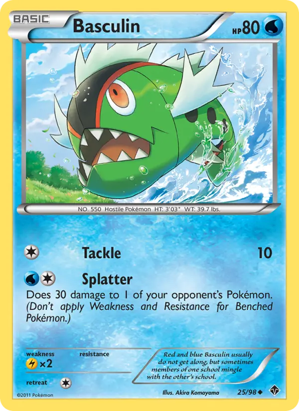 Basculin, Pokémon card