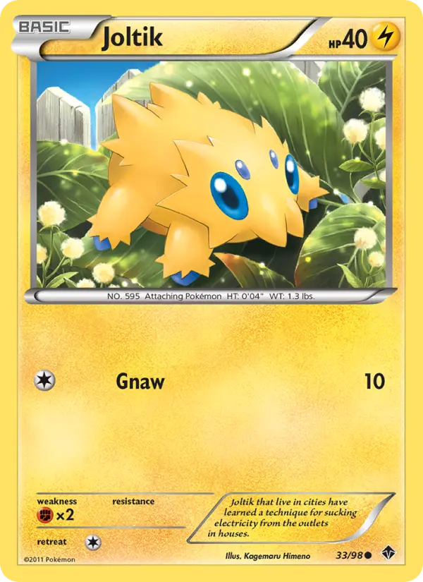 Joltik, Pokémon card
