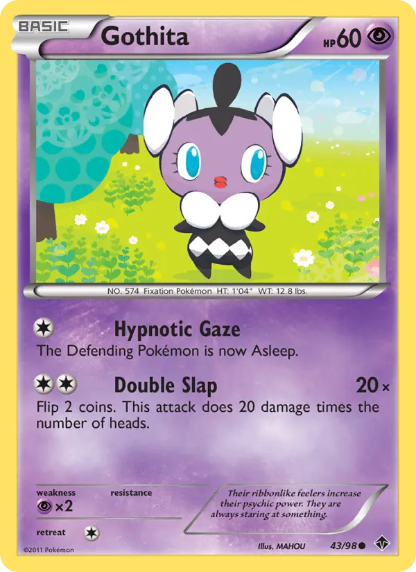Gothita, Pokémon card