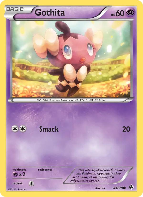 Gothita, Pokémon card