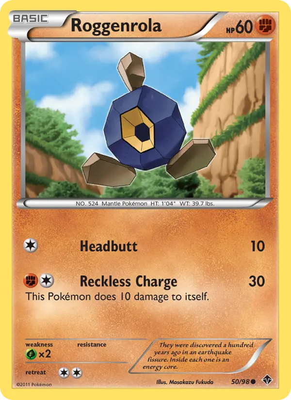 Roggenrola, Pokémon card