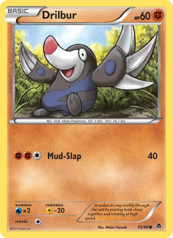 Drilbur, Pokémon card