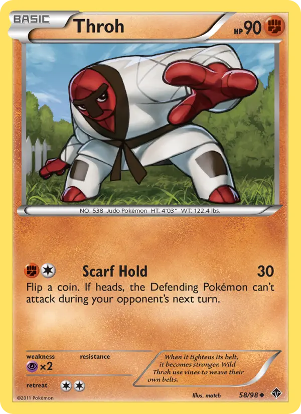Throh, Pokémon card