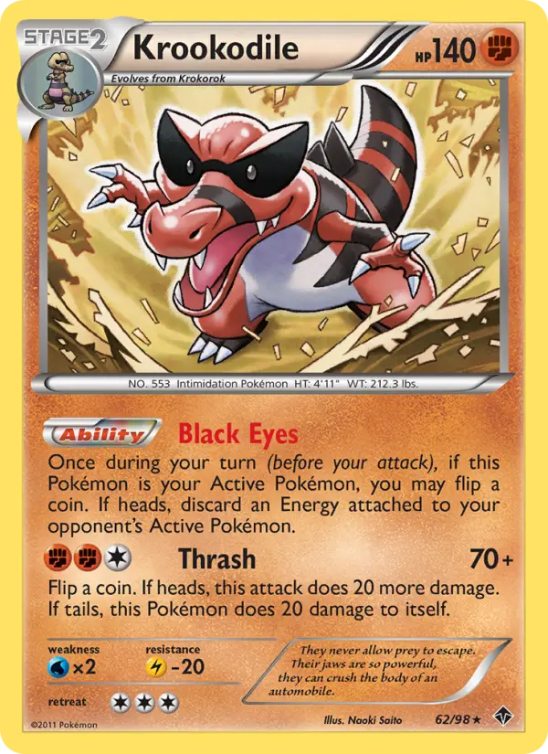 Krookodile, Pokémon card