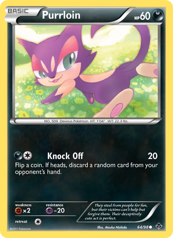 Purrloin, Pokémon card