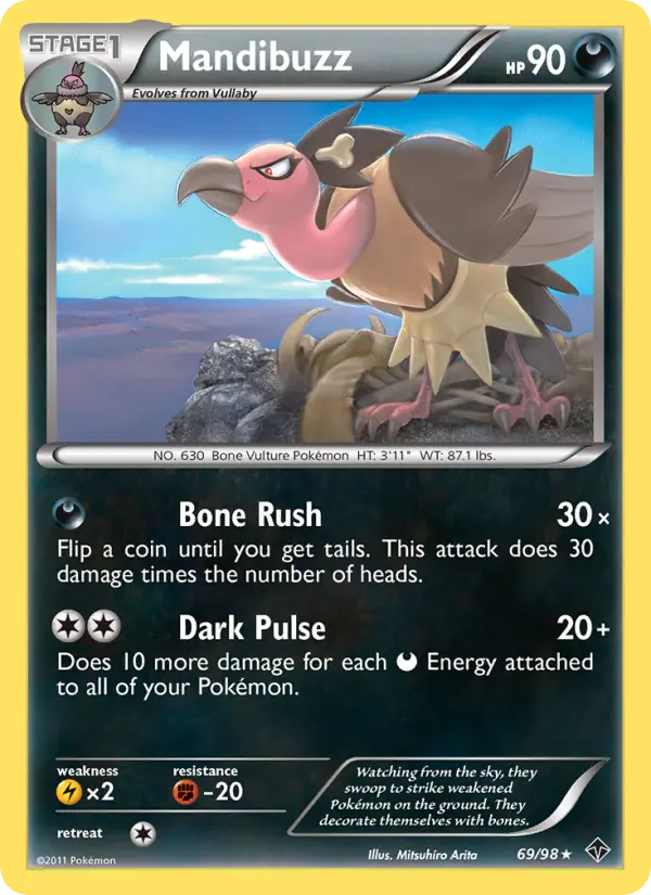 Mandibuzz, Pokémon card
