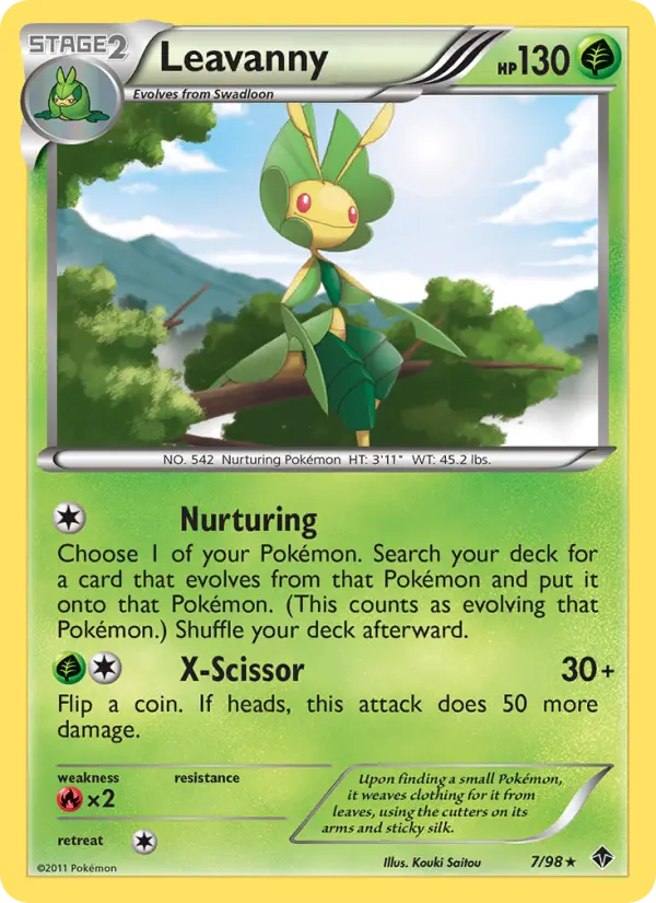 Leavanny, Pokémon card