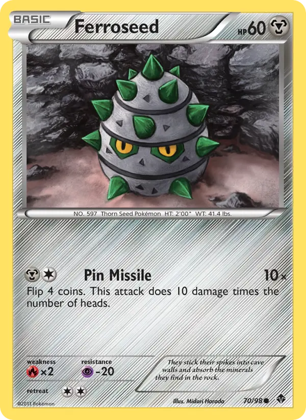 Ferroseed, Pokémon card