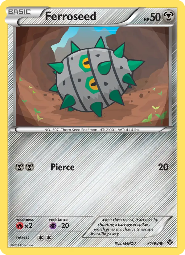 Ferroseed, Pokémon card