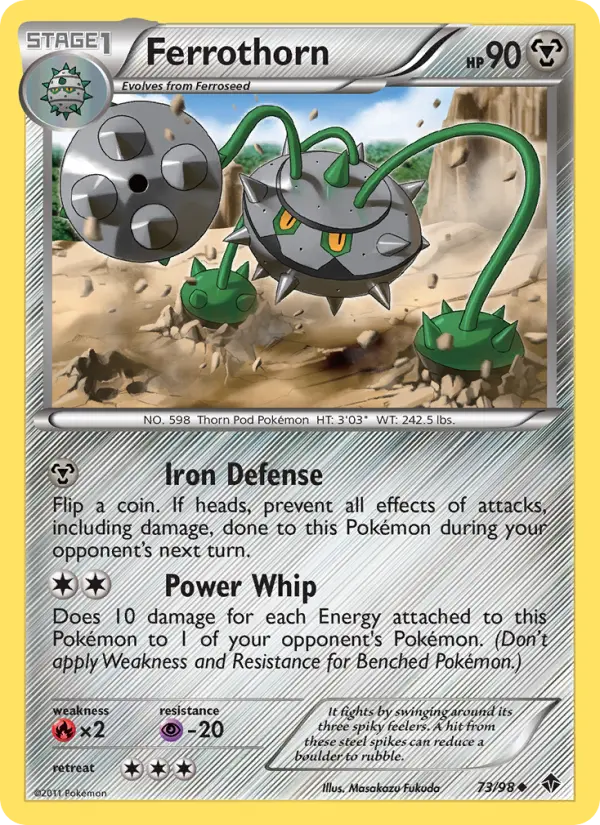 Ferrothorn, Pokémon card