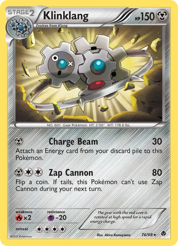 Klinklang, Pokémon card