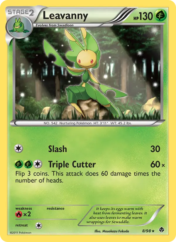 Leavanny, Pokémon card