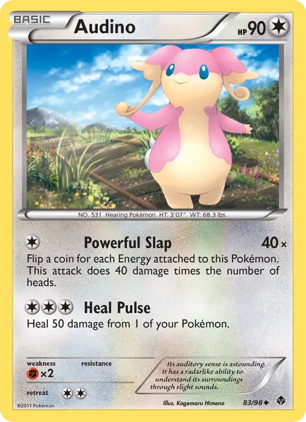 Audino, Pokémon card