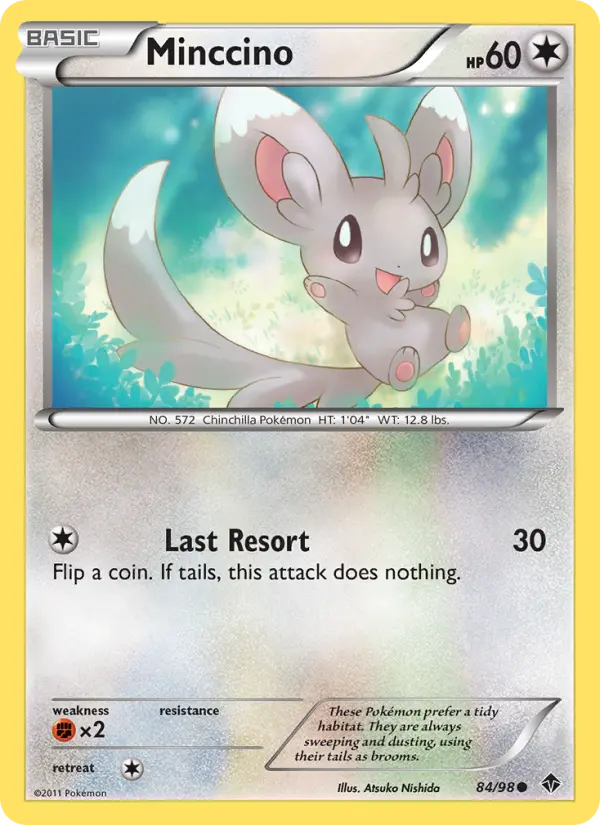 Minccino, Pokémon card