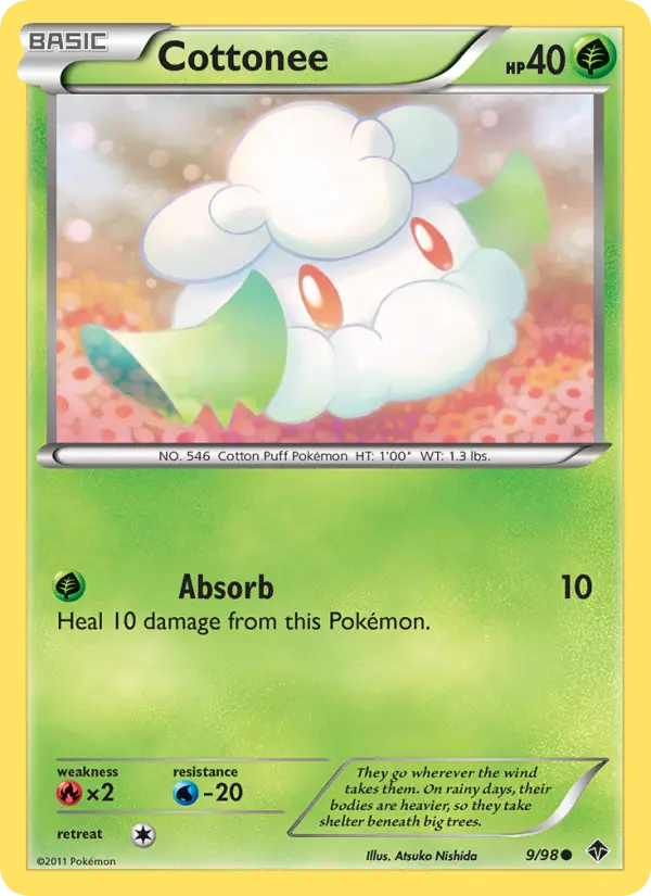 Cottonee, Pokémon card