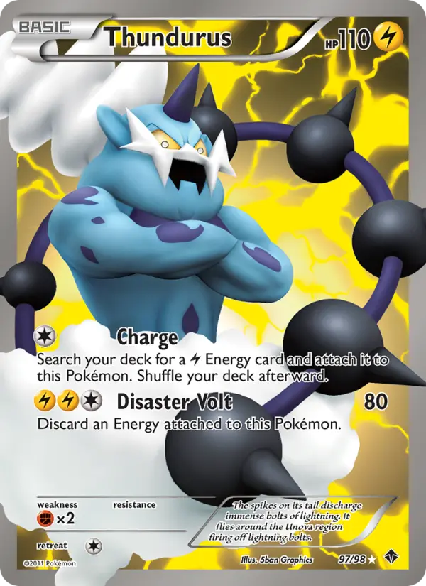 Thundurus, Pokémon card