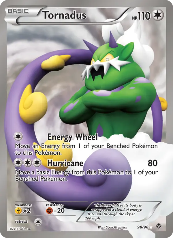 Tornadus, Pokémon card