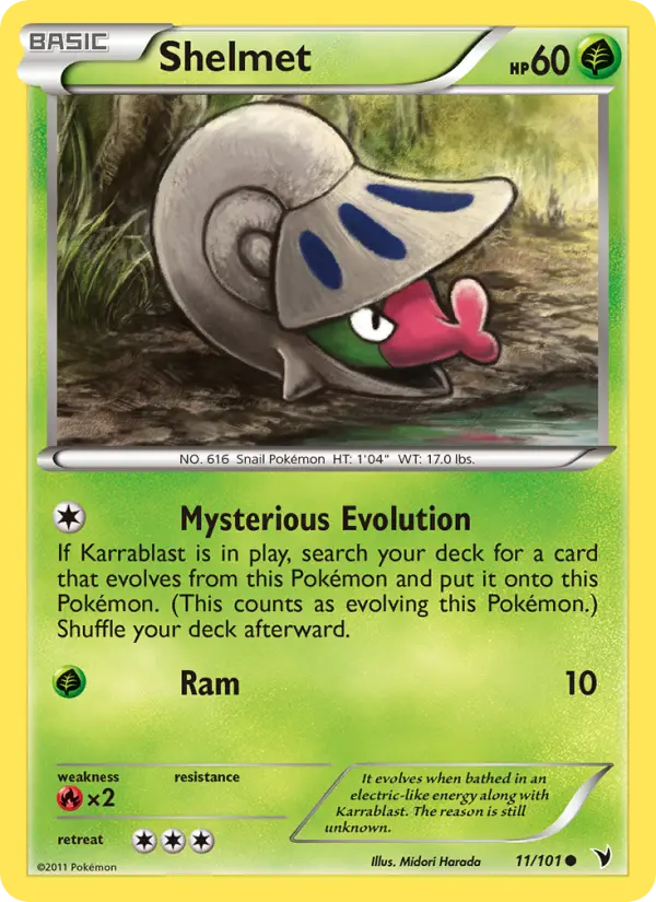 Shelmet, Pokémon card