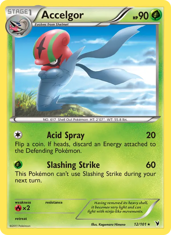 Accelgor, Pokémon card