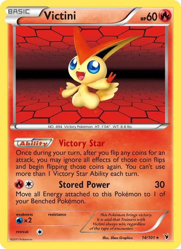 Victini, Pokémon card