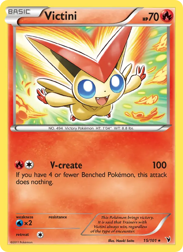 Victini, Pokémon card