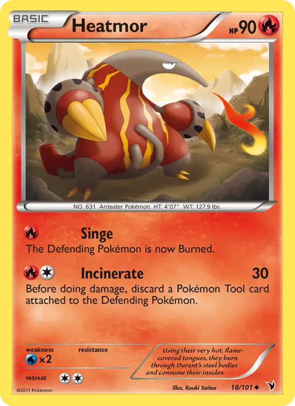 Heatmor, Pokémon card