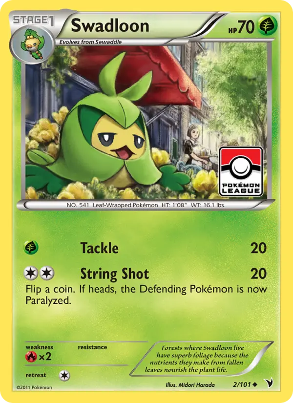 Swadloon, Pokémon card