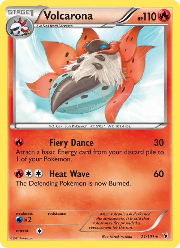 Volcarona, Pokémon card