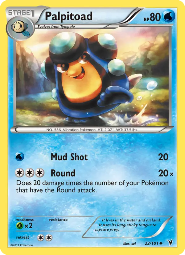Palpitoad, Pokémon card