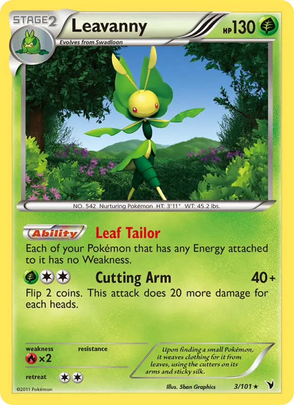 Leavanny, Pokémon card