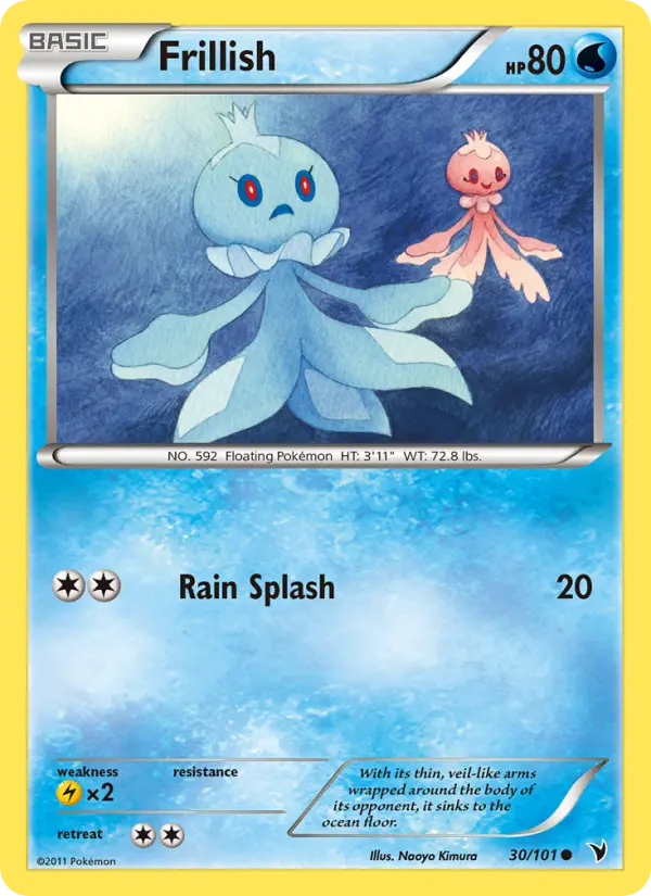 Frillish, Pokémon card