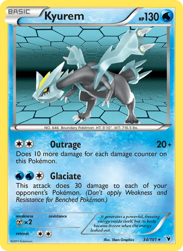 Kyurem, Pokémon card