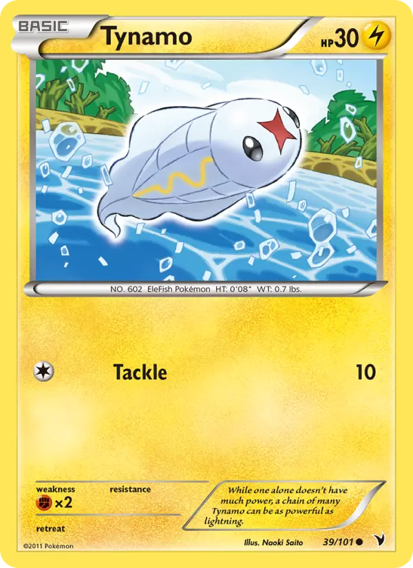 Tynamo, Pokémon card