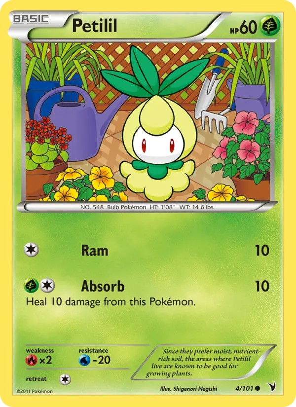 Petilil, Pokémon card
