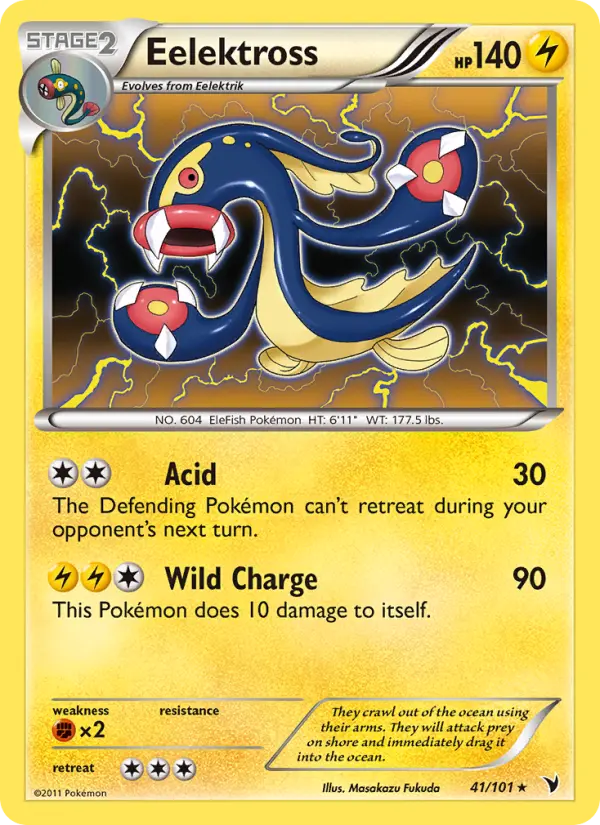 Eelektross, Pokémon card