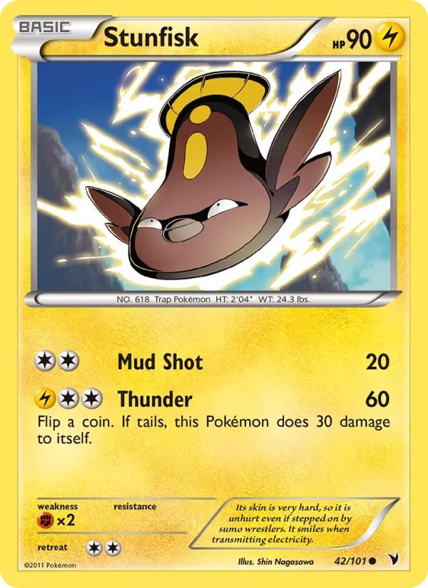 Stunfisk, Pokémon card