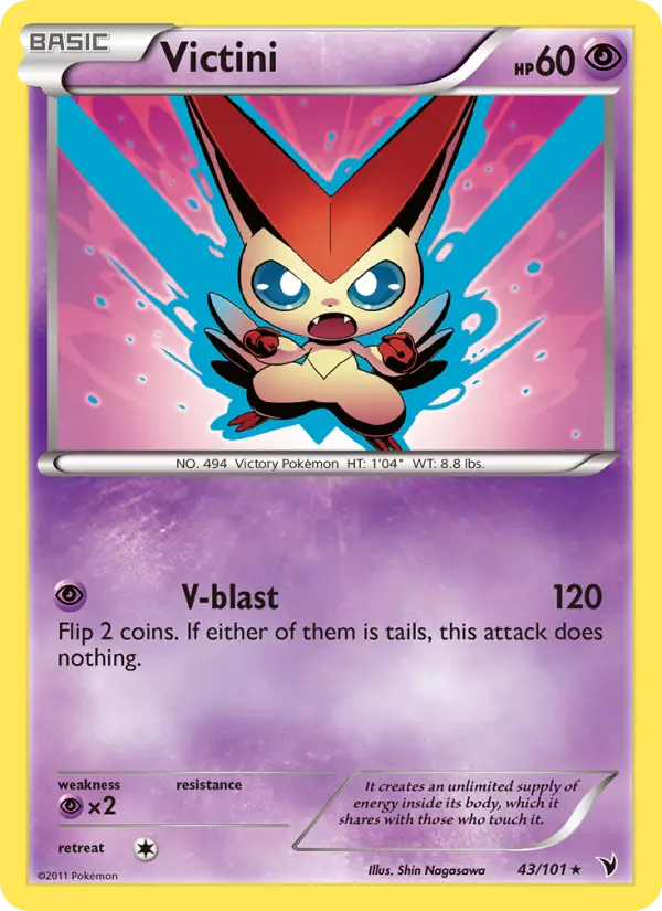 Victini, Pokémon card