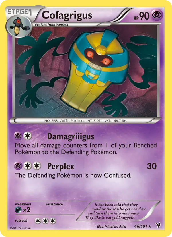 Cofagrigus, Pokémon card