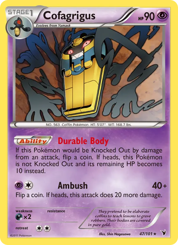 Cofagrigus, Pokémon card
