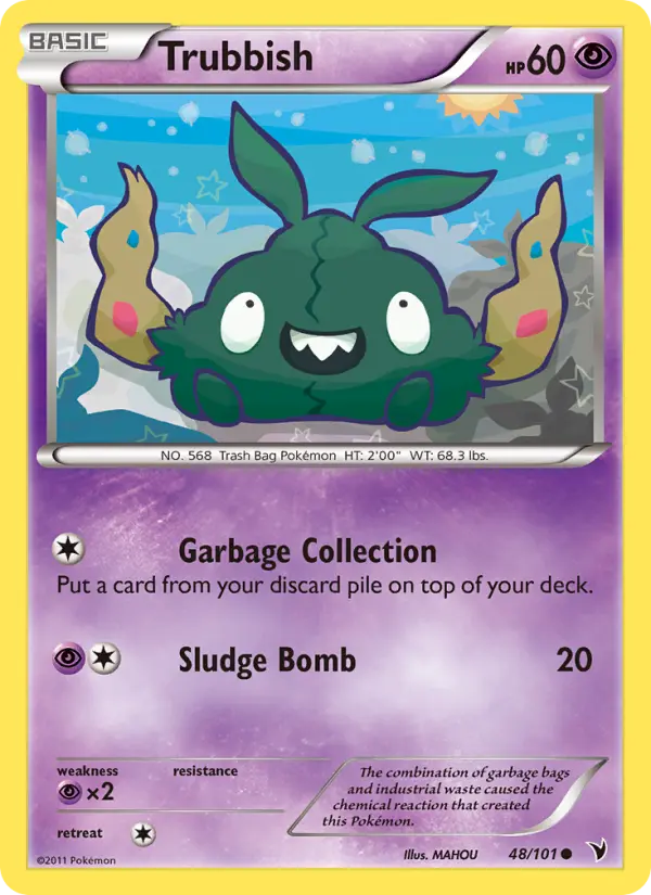 Trubbish, Pokémon card