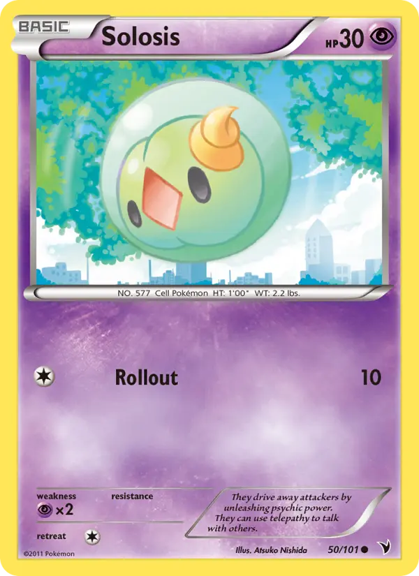 Solosis, Pokémon card