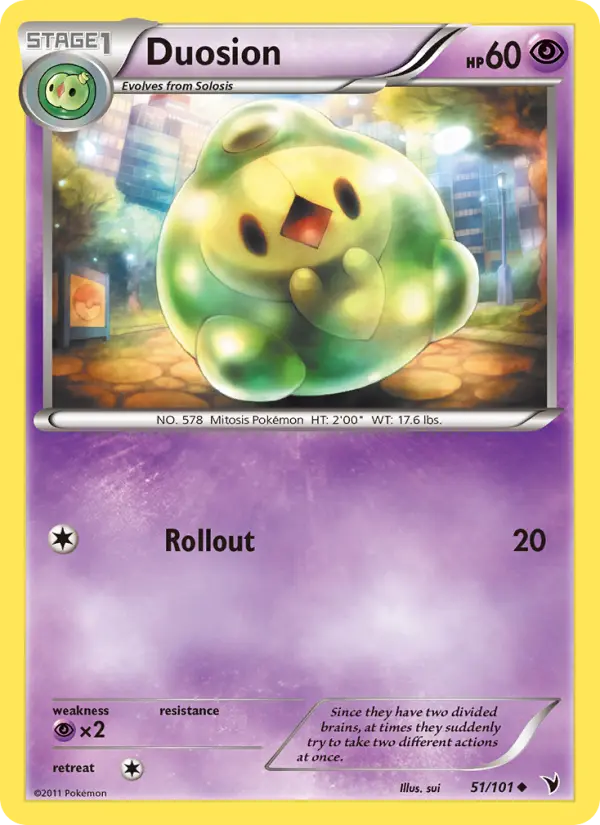 Duosion, Pokémon card